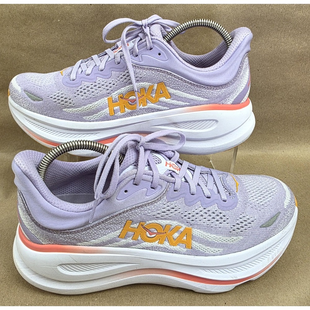 Hoka One One (Sz 10.5 B) Shoes Running Women's Bondi 9 AGH Lilac